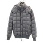 DUVETICA デュベティカ エイケイエム ウール 長袖 ダウンジャケット XL グレー系 AKM フード レディース 古着 中古