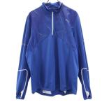 PUMA Puma тренировка длинный рукав одежда XL голубой половина Zip мужской б/у одежда б/у 