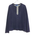 BEAMS Beams длинный рукав застежка с планкой вязаный S темно-синий половина кнопка мужской б/у одежда б/у 