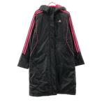 adidas Adidas с хлопком bench пальто L черный × розовый тренировка женский б/у одежда б/у 