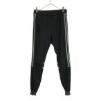 adidas Adidas to зеркальный . il Logo вышивка брюки-джоггеры XS черный × белый кромка ZIP тренировка джерси мужской б/у одежда б/у 