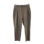 BEAUTY&YOUTH красота and Youth тысяч птица .. рисунок конические брюки S оттенок коричневого two tuck United Arrows мужской б/у одежда б/у 