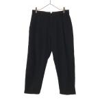 ユニクロ ウールブレンド テーパードパンツ ブラック UNIQLO メンズ 古着 中古