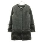 BARNEYS NEWYORK Barneys New York шерсть Blend no color пальто 38 серый женский б/у одежда б/у 