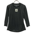  не использовался adidas Adidas Logo принт теннис 7 минут рукав Париж теннис свободный подъёмник футболка M черный с биркой женский б/у одежда б/у 