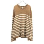 GAP Gap окантовка рисунок свитер с длинным рукавом XL Brown вязаный мужской б/у одежда б/у 