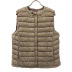 UNIQLO ユニクロ ウルトラライト ダウンベスト XL ベージュ レディース 古着 中古