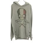 ショッピングハイドロゲン ハイドロゲン テニス プリント 長袖 スウェットパーカー S グレー プルオーバー トレーナー メンズ 古着 中古