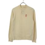 GYMPHLEX ジムフレックス イギリス製 長袖 ヘンリーネック トレーナー 12 ホワイト レディース 古着 中古