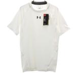  не использовался UNDER ARMOUR Under Armor короткий рукав тренировка одежда 2XL белый большой размер мужской б/у одежда б/у 
