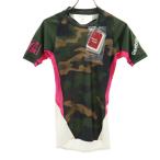  не использовался Reebok Reebok камуфляж тренировка короткий рукав Classic Fit одежда M хаки мужской б/у одежда б/у 