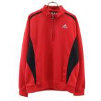 adidas Adidas Golf длинный рукав половина Zip одежда M красный сетка мужской б/у одежда б/у 