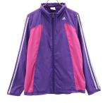 adidas Adidas ветровка M лиловый жакет обратная сторона сетка женский б/у одежда б/у 