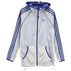 adidas Adidas to зеркальный . il Logo принт двусторонний ветровка белой серии женский б/у одежда б/у 