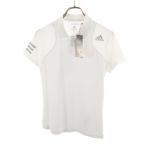  не использовался adidas Adidas теннис короткий рукав сетка переключатель рубашка-поло M белый женский б/у одежда б/у 
