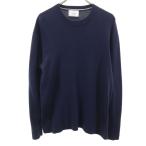 UNITED ARROWS GREEN LABEL RELAXING United Arrows зеленый этикетка сирень расческа ng длинный рукав вязаный M темно-синий свитер мужской б/у одежда б/у 