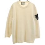 GUCCI グッチ イタリア製 タイガー 長袖 セーター M アイボリー 522644 ニット メンズ 古着 中古