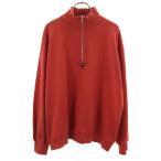 HARE Hare длинный рукав тренировочный половина Zip футболка M orange Brown мужской б/у одежда б/у 