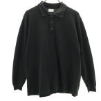 TRUSSARDI Trussardi Италия производства рубашка-поло с длинным рукавом L оттенок черного олень. . мужской б/у одежда б/у 