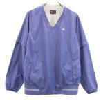 adidas Adidas TaylorMade Golf длинный рукав V шея pi стерео L голубой 2WAY Wind брейкер женский б/у одежда б/у 