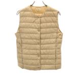 UNIQLO ユニクロ ウルトラライト ダウンベスト M ベージュ系 レディース 古着 中古