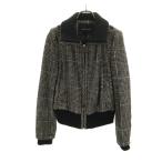 ショッピングzara ZARA BASIC ザラベーシック 総柄 ブルゾン M ブラック系 メンズ 古着 中古