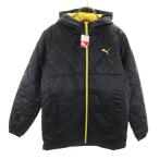  не использовался PUMA Puma стеганная куртка M черный с хлопком мужской б/у одежда б/у 