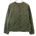 UNIQLO Uniqlo пуховка Tec стеганная куртка L зеленый упаковочный пакет имеется женский б/у одежда б/у 