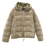 DUVETICA デュベティカ ブルガリア製 THIA ダウンジャケット 42 グレージュ系 レディース 古着 中古