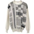 courreges homme Courreges Homme сделано в Японии длинный рукав вязаный L светло-серый мужской б/у одежда б/у 