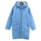 ショッピングラベンハム LAVENHAM ラベンハム イングランド製 キルティングコート 34 水色 レディース 古着 中古