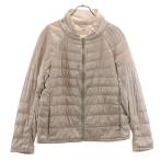 UNIQLO ユニクロ ウルトラライトダウンジャケット L グレージュ レディース 古着 中古