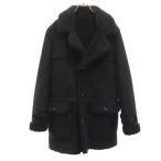 ZARA MAN The лама n искусственный мутон пальто S черный мужской б/у одежда б/у 