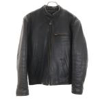 ショッピングハーレーダビッドソン HARLEY DAVIDSON ハーレーダビッドソン 本革レザー ライダースジャケット 36 ブラック シングル メンズ 古着 中古
