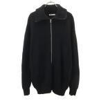ショッピングzara ZARA ザラ ニットジャケット L ブラック メンズ 古着 中古
