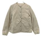 MUJI 無印良品 インナー ダウンジャケット M グレージュ レディース 古着 中古
