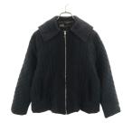 ZARA ザラ セーラーカラー 中綿ジャケット S ブラック系 レディース 古着 中古