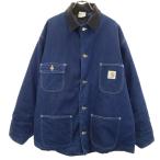 Carhartt Carhartt 80s 90s Old Denim choa пальто индиго комбинезон обратная сторона покрывало мужской б/у одежда б/у 