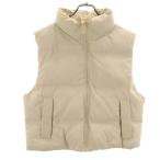 ショッピングzara ZARA ザラ 中綿ベスト S ベージュ系 レディース 古着 中古