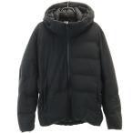 UNIQLO ユニクロ シームレス ダウンパーカー M ブラック 3Dカット メンズ 古着 中古