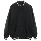 ショッピングzara ZARA ザラ ウールブレンド ブルゾン S ブラック レディース 古着 中古
