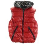 DUVETICA デュベティカ ダウンベスト 48 レッド メンズ 古着 中古