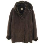 nano&amp;co nano and ko- искусственный мутон пальто 36 темно-коричневый Nano Universe женский б/у одежда б/у 