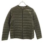 UNIQLO ユニクロ ライトダウンジャケット XL カーキ系 レディース 古着 中古