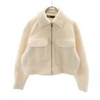ZARA ザラ ジップジャケット S ホワイト レディース 古着 中古
