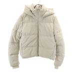 ZARA ザラ 中綿ジャケット M グレージュ レディース 古着 中古