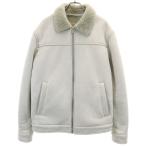 ZARA Zara мутон жакет L серый мужской б/у одежда б/у 