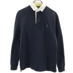 Polo by Ralph Lauren Polo bai Ralph Lauren длинный рукав Rugger рубашка S темно-синий мужской б/у одежда б/у 