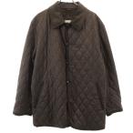 Aquascutum Aquascutum сделано в Японии шерсть тысяч птица рисунок стеганная куртка M оттенок коричневого мужской б/у одежда б/у 