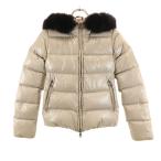 ショッピングduvetica DUVETICA デュベティカ ブルガリア製 アダラ ダウンジャケット 38 ベージュ adhara レディース 古着 中古